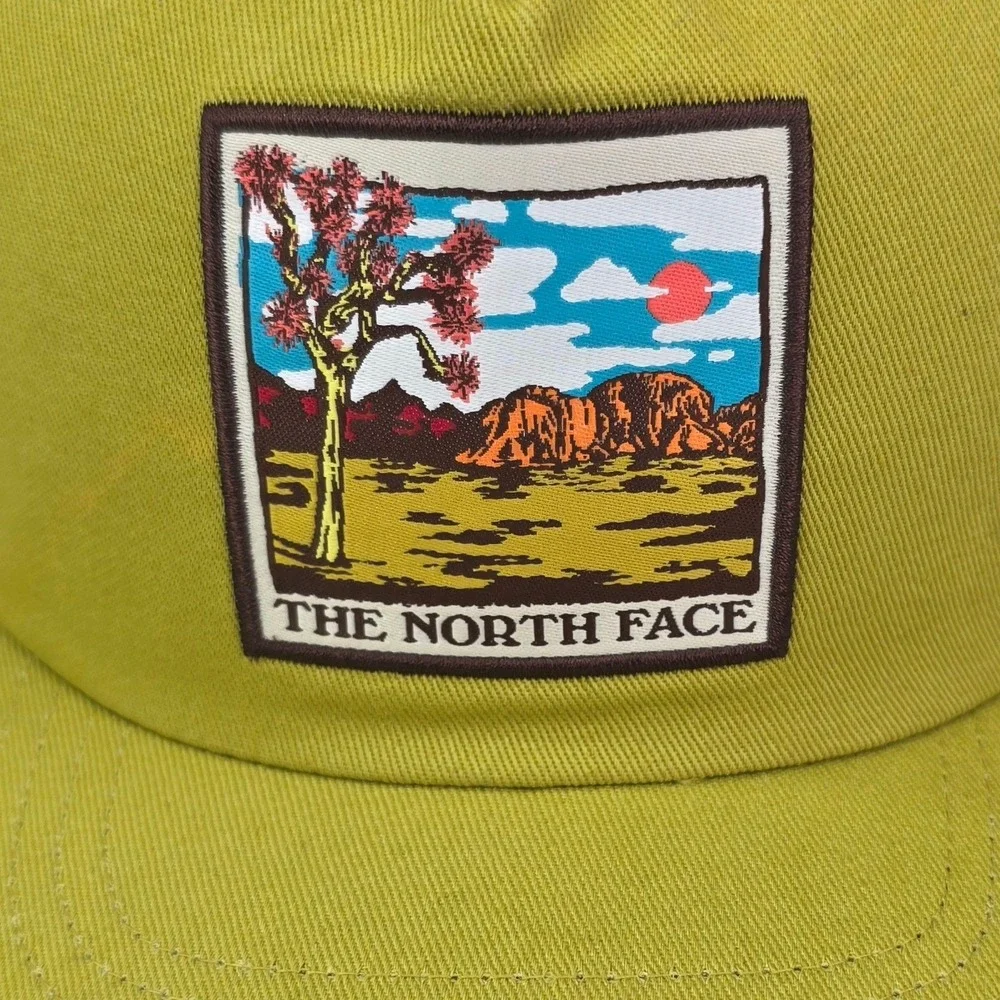 The North Face Desert Joshua Tree Patch‎ Snapback Hat Mustard Yellow Unisex OSFA